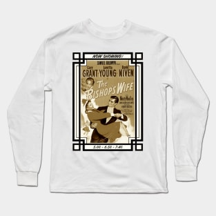 The Bishop's Wife Movie Poster (Sepia) Long Sleeve T-Shirt